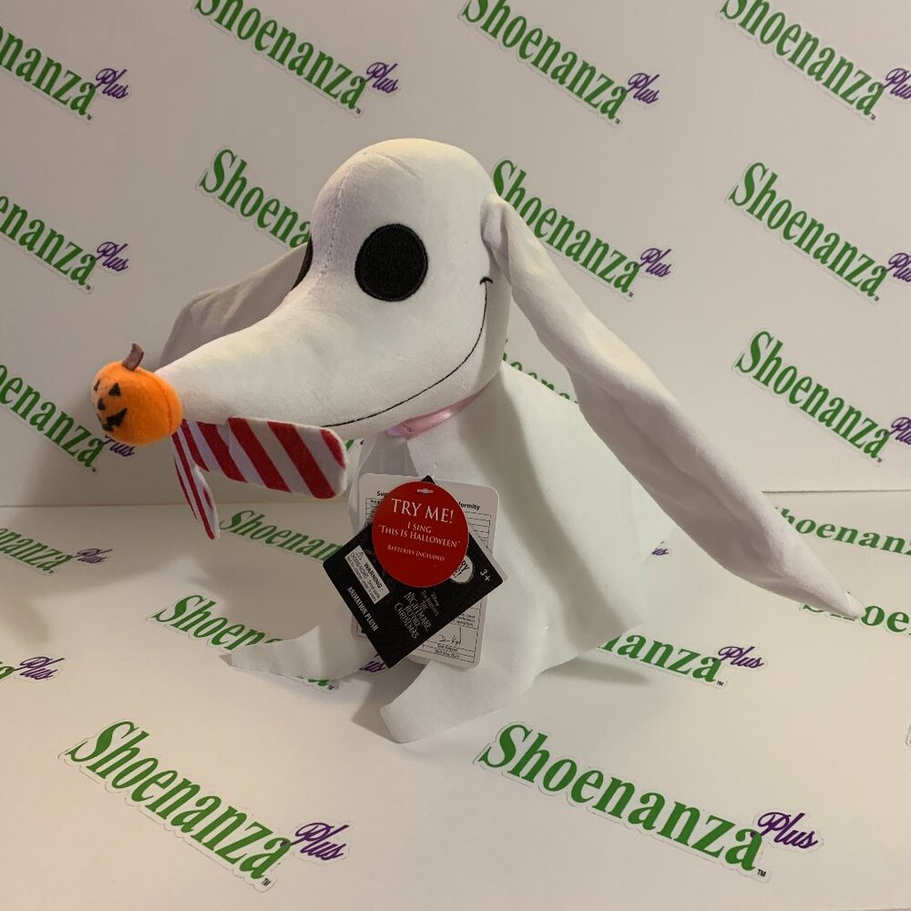 KCARE Plush Disney Nightmare Before Christmas Zero Singing This Is Halloween
